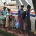 Around 1,200 Maungdaw residents arrive in Sittwe on Friday. / Nyein Nyein / The Irrawaddy