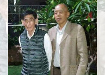 Peng Jiafu in a black vest. / Aung Kyaw Zaw / Facebook