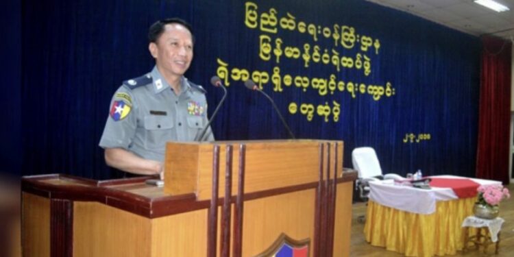 Former Police Brigadier-General Zaw Moe Than / The Irrawaddy