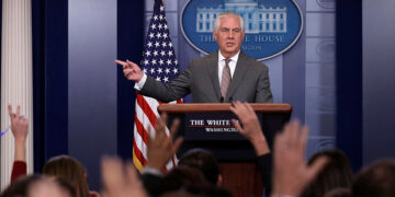 U.S. Secretary of State Rex Tillerson answers questions during the daily briefing at the White House in Washington, DC, U.S. November 20, 2017. / Reuters