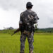 A Myanmar soldier stands near Maungdaw, north of Rakhine state, Myanmar September 27, 2017. (Soe Zeya Tun/Reuters)