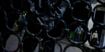 Rangoon divisional office pictured after an explosion on Nov. 25. / Pyay Kyaw / The Irrawaddy