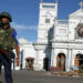 A security officer stands in front of St. Anthony’s shrine in Colombo a day after bomb blasts ripped through churches and luxury hotels in Sri Lanka in this photo taken on April 22, 2019. / REUTERS