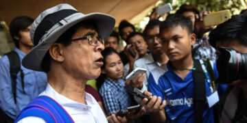 Activist and former political prisoner Robert Sann Aung / Sai Zaw / The Irrawaddy