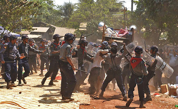 Scenes of Indiscriminate Violence in Letpadan as Police Attack Ambulance Workers