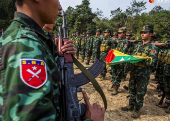 Members of the Shanni army, the Shanni Nationalities Army. / The Irrawaddy