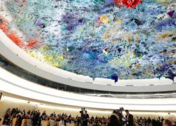 UN Secretary General Antonio Guterres addresses the 34th session of the Human Rights Council at UN in Geneva, Switzerland, in Feb. 2017. / Denis Balibouse / Reuters