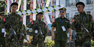 AA Brig-Gen Tun Myat Naing attends a peace conference for ethnic armed groups in Kachin State in July 2016. / The Irrawaddy