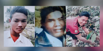 Three Lisu men allegedly arrested by the KIA on March 11. / LNDP / Facebook