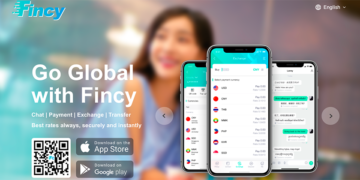 A screenshot of the Fincy app’s website