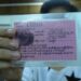 A pink paper National Registration Card. / The Irrawaddy