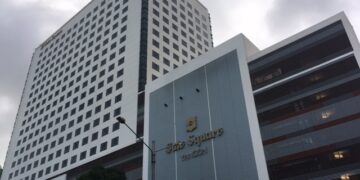 Sule Square, in downtown Rangoon. / JPaing / The Irrawaddy