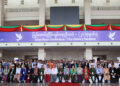 Delegates pose for a photo at the third session of the 21st-Century Panglong Union Peace Conference on July 13, 2018. / Myo Min Soe / The Irrawaddy