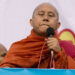 U Wirathu speaks at a rally against amending Article 59(f) of the Constitution, which bars Daw Aung San Suu Kyi from the presidency, on May 5, 2019 in Yangon. / Htet Wai / The Irrawaddy