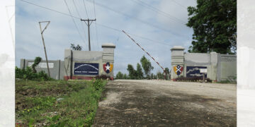 A security police unit compound built on Doe Dan mountain range in Kyaukphyu Township, Rakhine State. / Moe Myint / The Irrawaddy