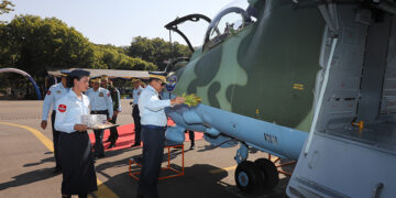 Coup leader Senior General Min Aung Hlaing at an event commissioning aircraft