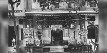 A location somewhere in Yangon’s Chinatown during British rule.