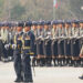 Snr-Gen Min Aung Hlaing inspects troops during the Myanmar Armed Forces Day parade in Naypyitaw in March 2018. / Htet Naing Zaw / The Irrawaddy