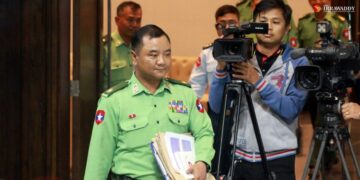 Myanmar’s military spokesman Brig-Gen Zaw Min Tun. Thiha Lwin / The Irrawaddy