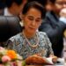 State Counselor Daw Aung San Suu Kyi attends a meeting of Asean foreign ministers in Vientiane, Laos July 25, 2016. / Jorge Silva / Reuters
