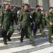 Military lawmakers leave Parliament in Naypyitaw. / REUTERS