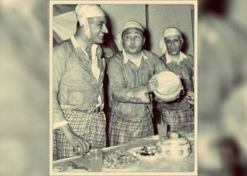 Egyptian President Gamal Abdel Nasser, Myanmar’s Prime Minister U Nu and Indian Prime Minister Jawaharlal Nehru.