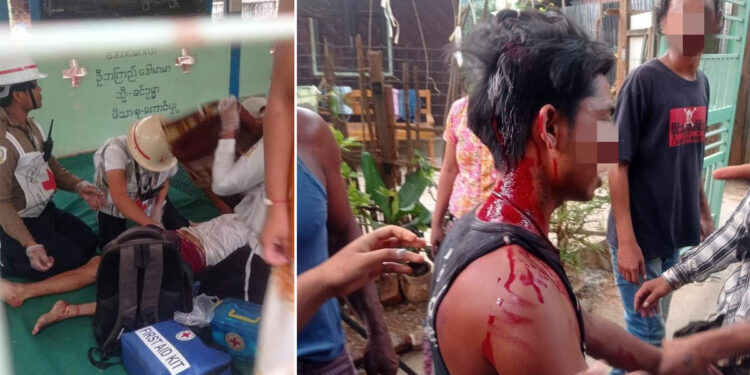 At least tree were killed in Myitnge town in Mandalay region on Tuesday and Wednesday. / CJ