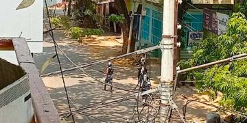 Junta forces raid in Myingyan. / CJ