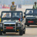 Myanmar coup leader Snr-Gen Min Aung Hlaing during the Armed Forces Day parade in Naypyitaw in March 2021.