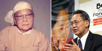U Nu (left) and Dr. Sein Win.