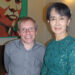 Australian Professor Sean Turnell and Daw Aung San Suu Kyi in Yangon in 2012. / Sean Turnell’s Facebook