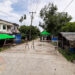 A street in the Rakhine State capital, Sittwe, is blocked during the partial lockdown. / Min Aung Khaing
