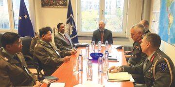 Feature: Myanmar coup leader Snr-Gen Min Aung Hlaing during the Armed Forces Day parade in Naypyitaw in March 2021.