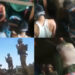Screenshots from the video of men in Rakhine State being beaten by Myanmar military soldiers. / The Irrawaddy