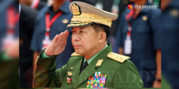 Snr-Gen. Min Aung Hlaing in 2017 / Myo Min Soe / The Irrawaddy