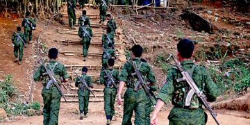 Arakan Army fighters. / Nan Lwin Hnin Pwint / The Irrawaddy