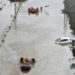 A road is flooded in Japan’s Kumamoto Prefecture. / KYODO