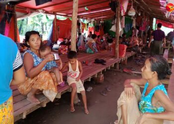 An IDP camp in Sittwe. / The Irrawaddy