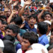 Rohingya refugees shout slogans as they take part in a protest at the Kutupalong refugee camp to mark the one-year anniversary of their exodus in Cox's Bazar, Bangladesh, Aug. 25, 2018. / Reuters