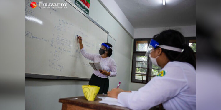 A government high school in Yangon. / Aung Kyaw Htet / The Irrawaddy