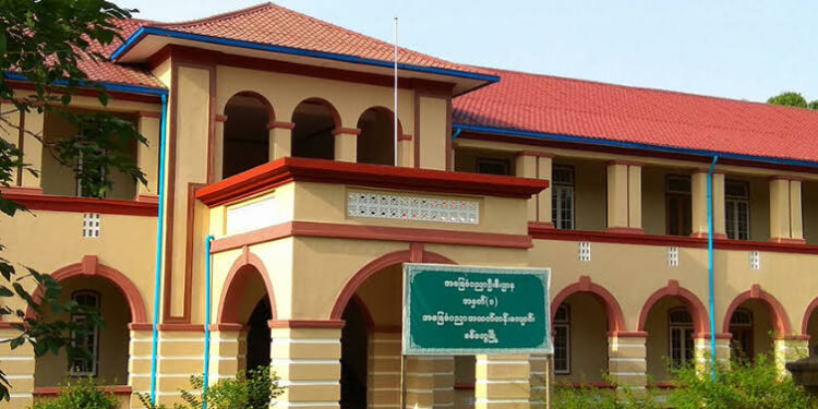 The renovated building was planned to be used as a high school. / Min Aung Khine / The Irrawaddy