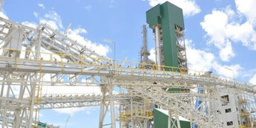 The No. 1 Steel Mill project in Mandalay Region’s Myingyan Township. / Ministry of Industry