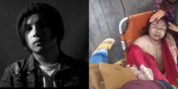 The body of Ko Aung Paing Htwe. / CJ