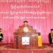 A graduation ceremony is held at the Central Institute of Civil Service (Upper Myanmar) on Feb. 23, 2018. / Global New Light of Myanmar