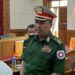 Colonel Min Than is sworn in at the Rakhine State parliament on August 14, 2019. / The Irrawaddy