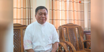 Rev. Dr. Hkalam Samson, president of the Kachin Baptist Convention. / The Irrawaddy