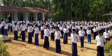 Mon National Education High School in Arn Din Village in Mon State's Ye Township / Lawi Weng / The Irrawaddy