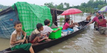 At Least 400 Flood-hit Villages in Myanmar’s Rakhine State Need Urgent Aid