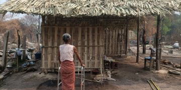 Donated Huts Provide Modicum of Shelter for Victims of Myanmar Junta Arson Attacks