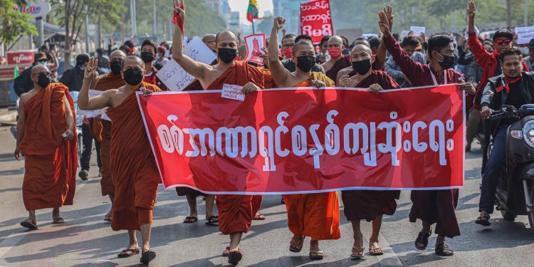 Buddhist Monks Condemn Myanmar Junta for Arrests Over ‘Blasphemous’ Movie